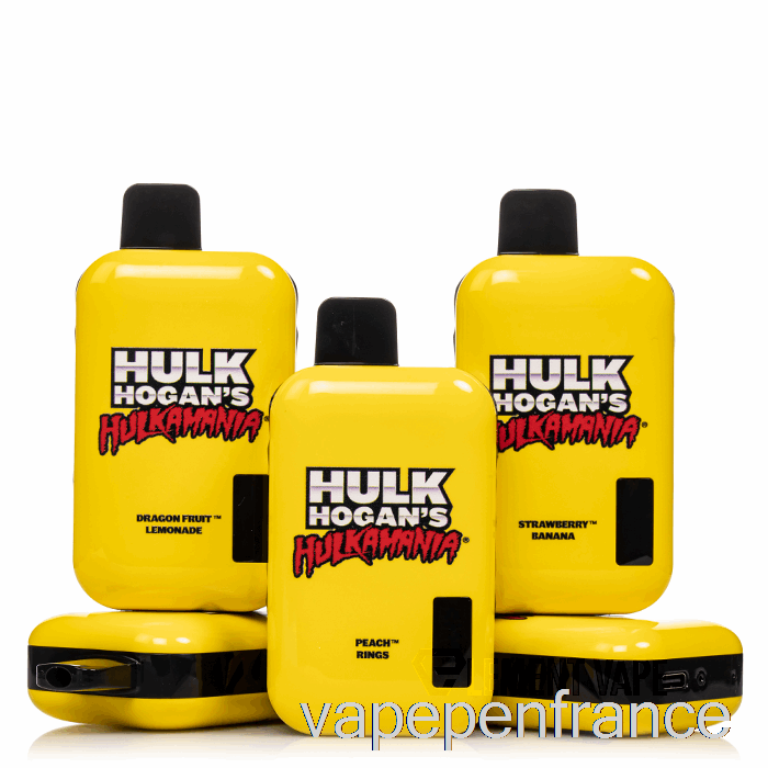 Hulk Hogan Hulkamania 8000 Stylo Vape Gommeux Blanc Jetable